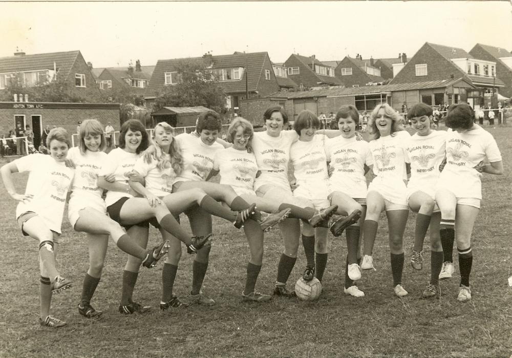 Royal Albert Edward Infirmary Nurses Football Team 1977