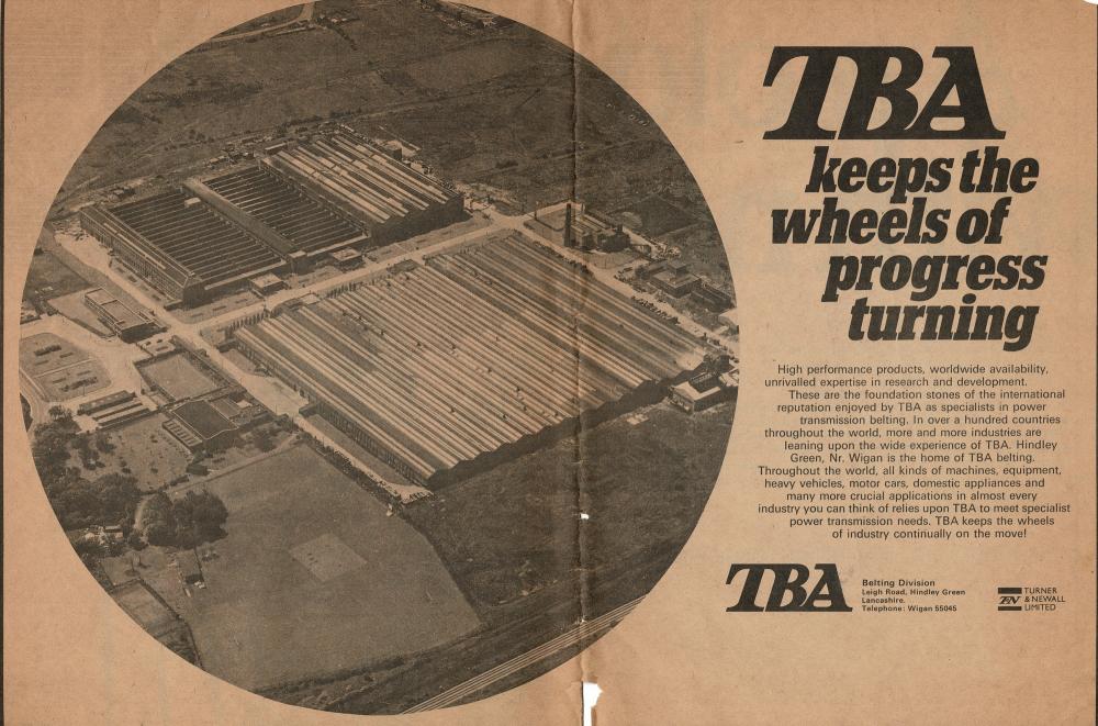 T.B.A. ADVERT 1971