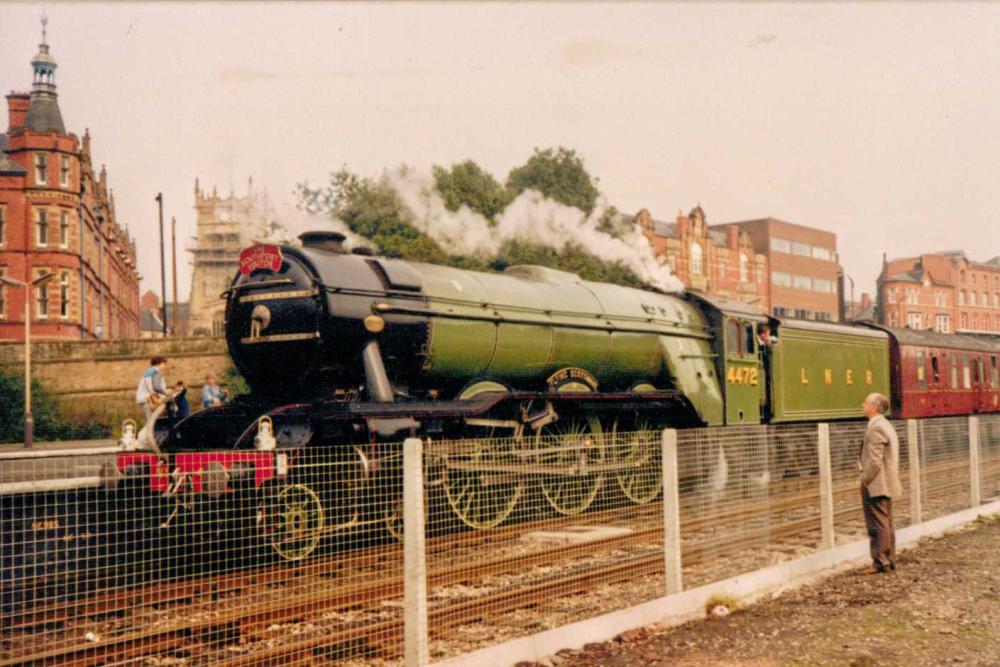 Flying Scotsman At  Wigan Wallgate (early 1980s)