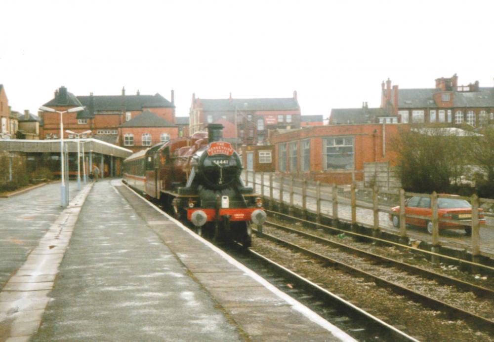 Ivatt 2MT 46441 Arriving At Wallgate