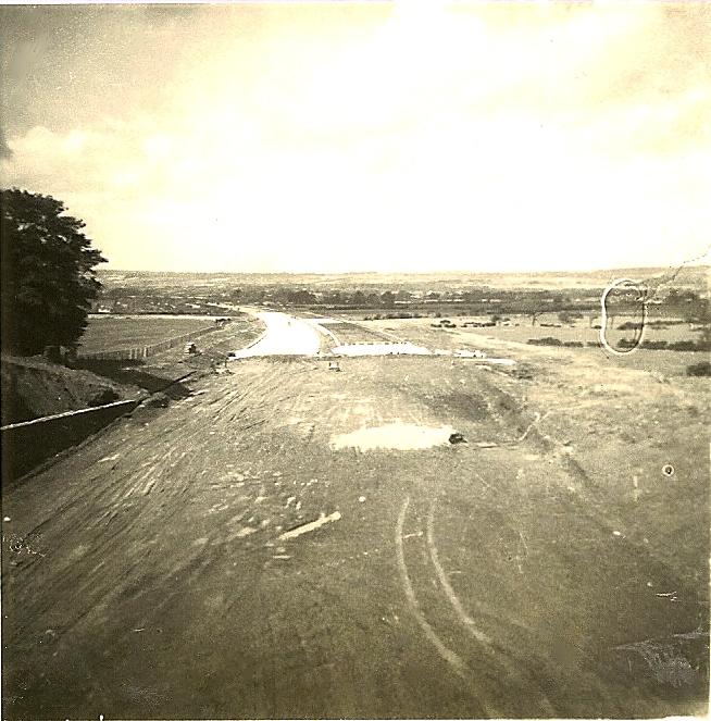 Looking North from the Orrell Mount Bridge.24-08-1962 
