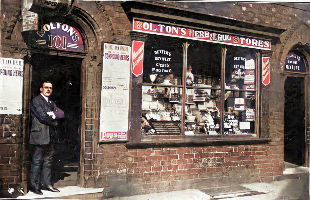 Bolton’s Herbalist Shop, Greenough Street.