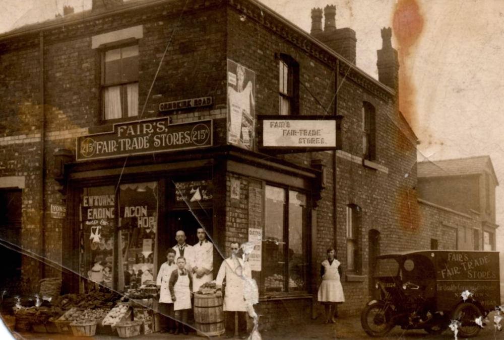 Fair's Fair Trade Stores, 215A Ormskirk Road, Newtown, c. 1930