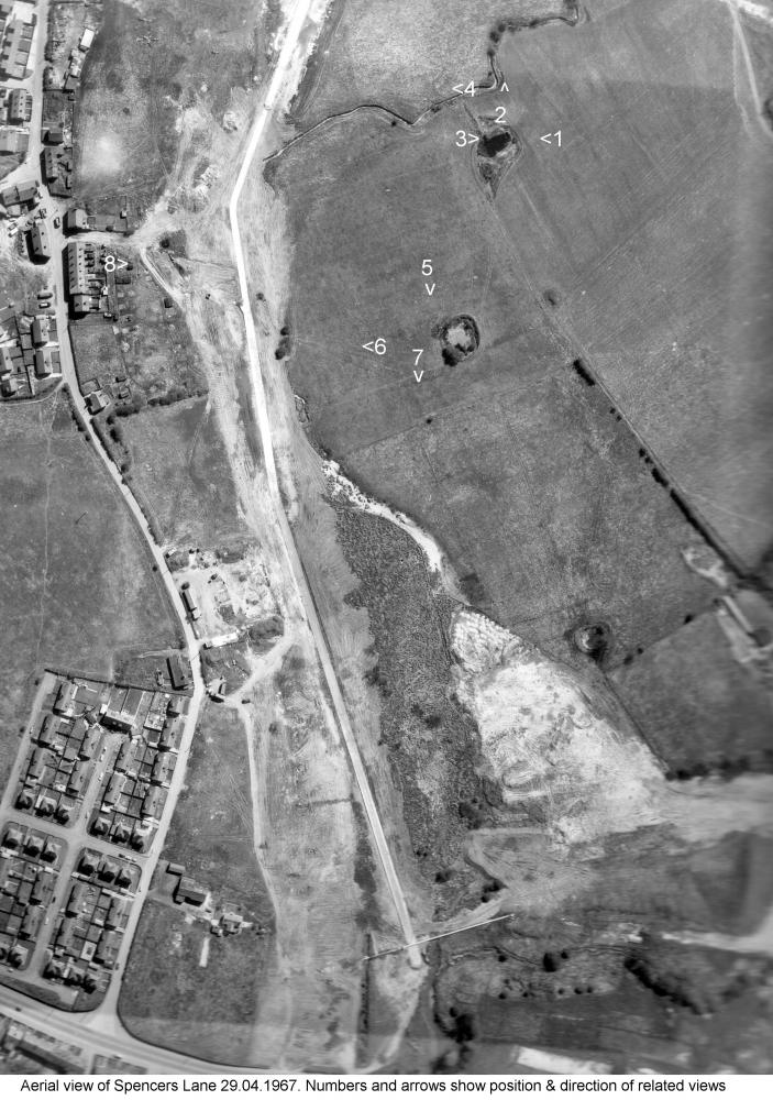 Spencers Lane Aerial View 29 March 1967