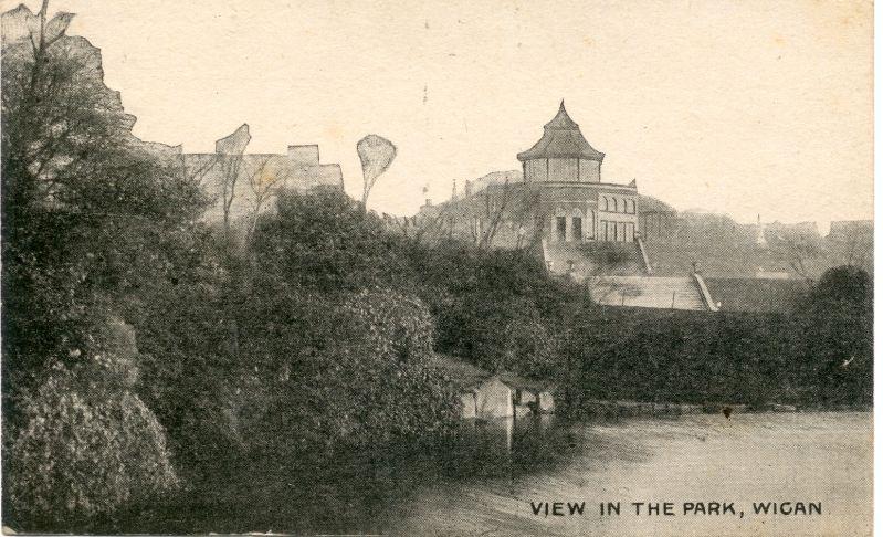 View in the Park, Wigan. 1905.