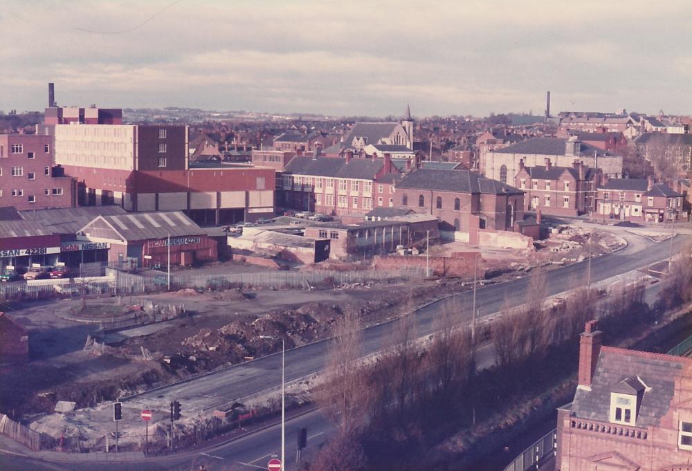 Riverway from Crompton House 1 Dec 85