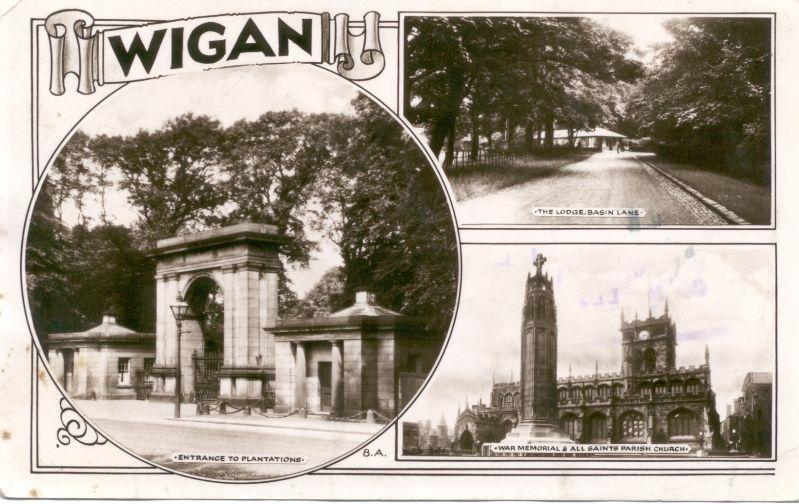 Wigan postcard. 1950.