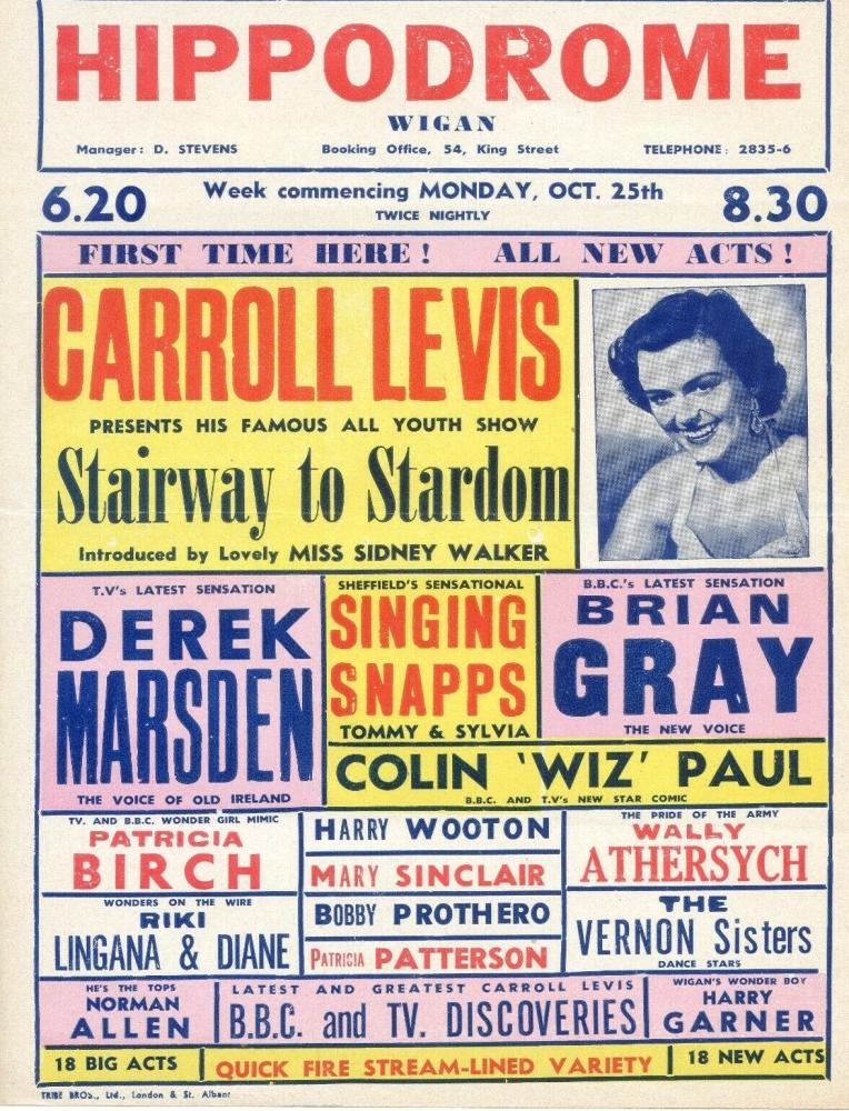 POSTER 1954 CARROLL LEVIS. YOUTH SHOW