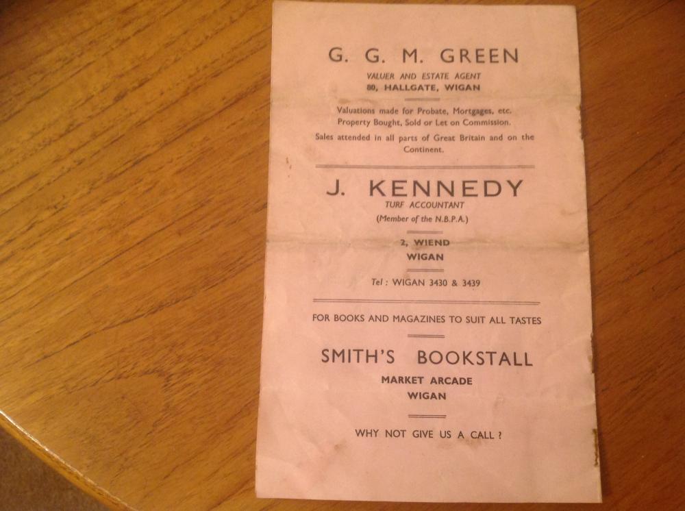 1947 Pantomime Programme 