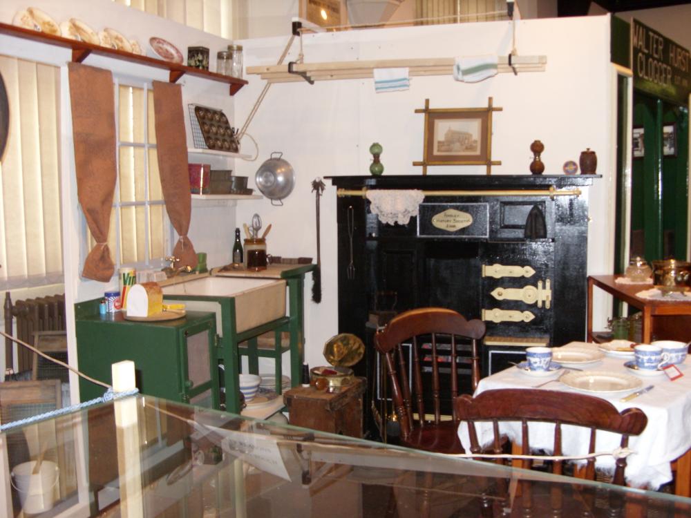 Kitchen, 1930s. Hindley Museum