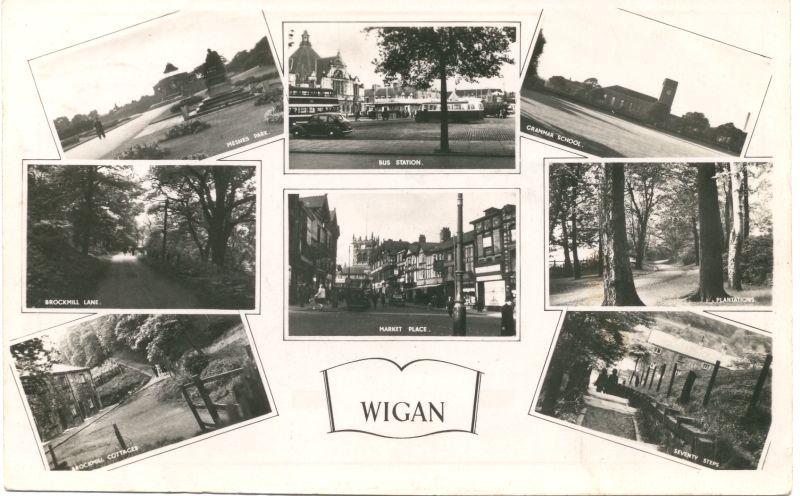 Wigan postcard. 1950.