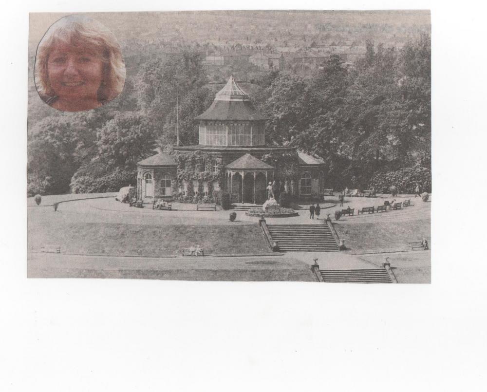 Mesnes Park Pavilion 1960s and Tribute to Tragic Schoolteacher Ann Maguire.