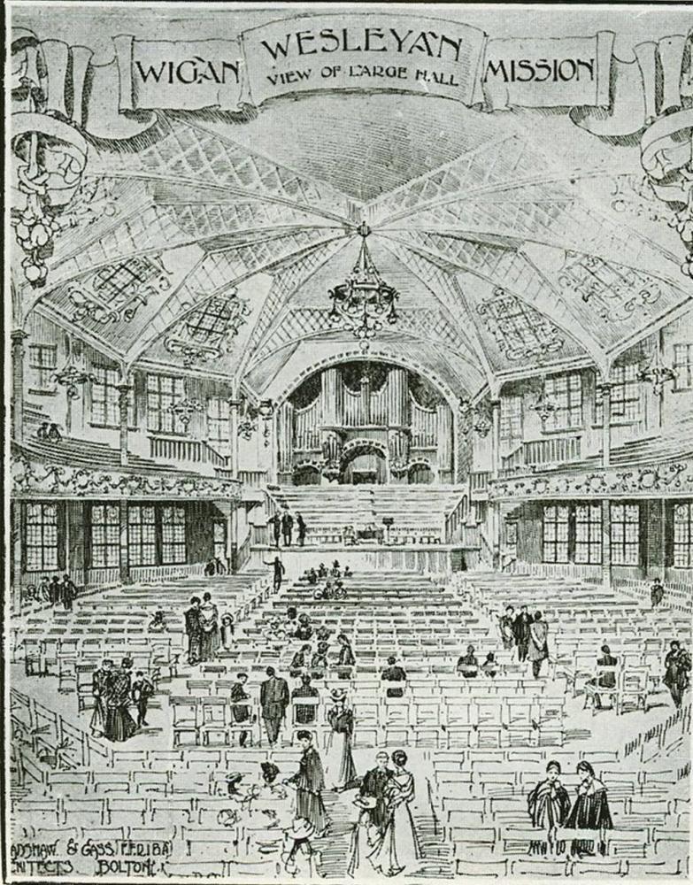 Drawing of the Hall Interior