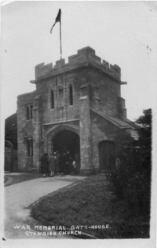 War Memorial Gatehouse, Standish Church.