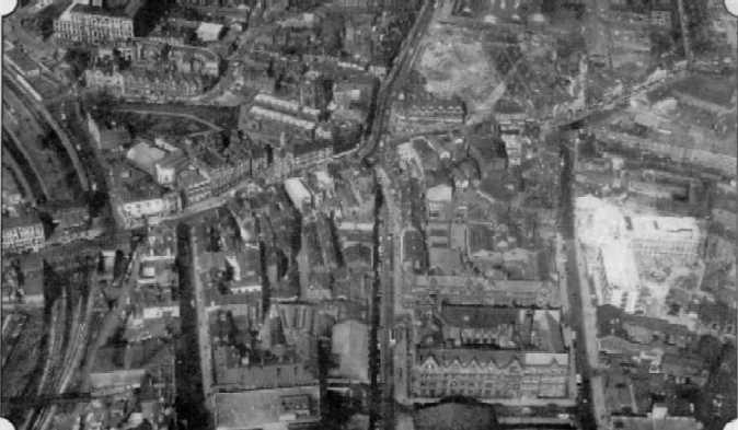 Aerial View of Wigan 1970