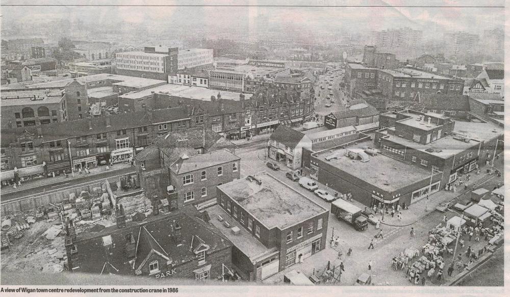 AERIAL VIEW OF THE REDEVELOPMENT 1986
