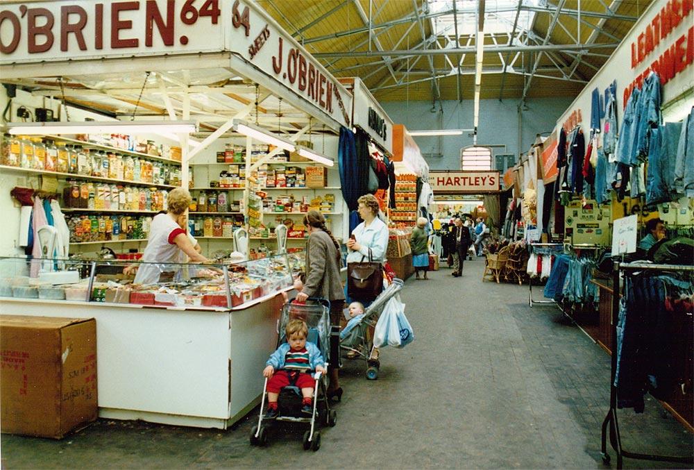 Inside Wigan Market Hall
