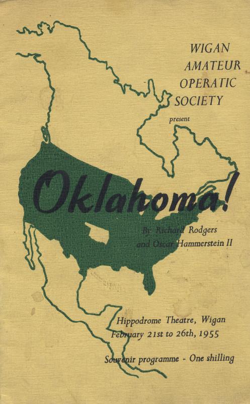 OKLAHOMA Programme Front Cover 1955