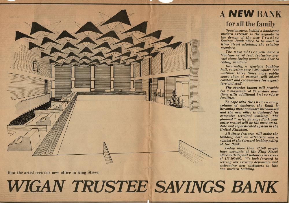 Trustee Savings Bank  Interior Plan 1971