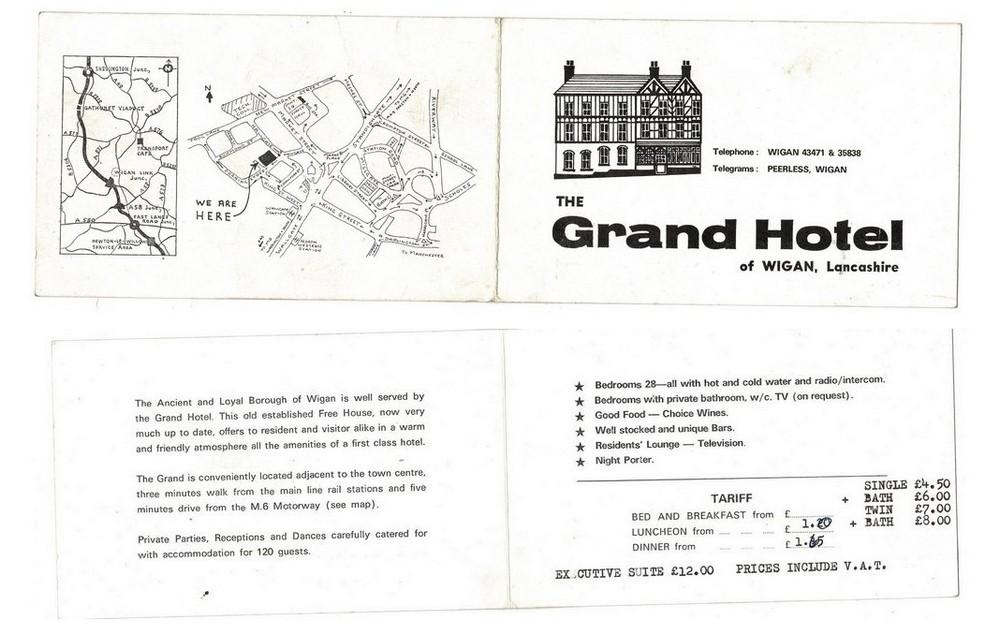 GRAND HOTEL TARIFF