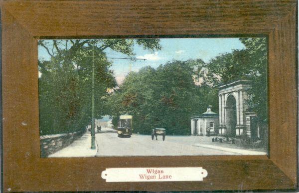 Postcard, Wigan Lane.