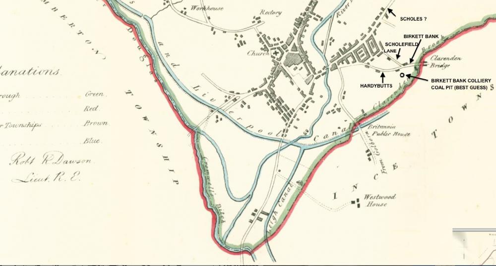 Wigan map 1832 