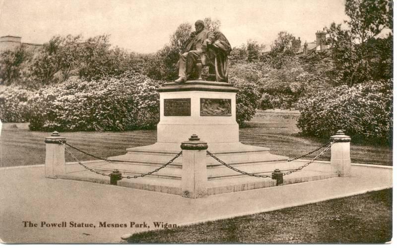 The Powell Statue, Mesnes Park.