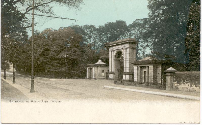 Entrance to Haigh Park, Wigan.
