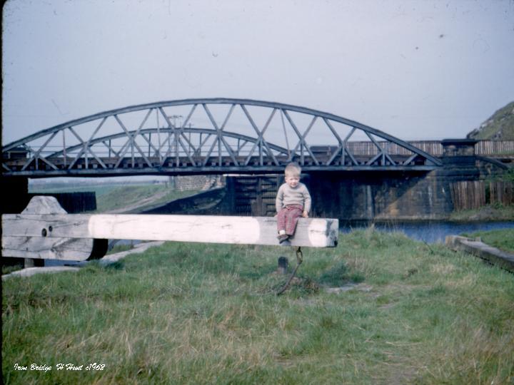 Iron Bridge over canal Higher Ince