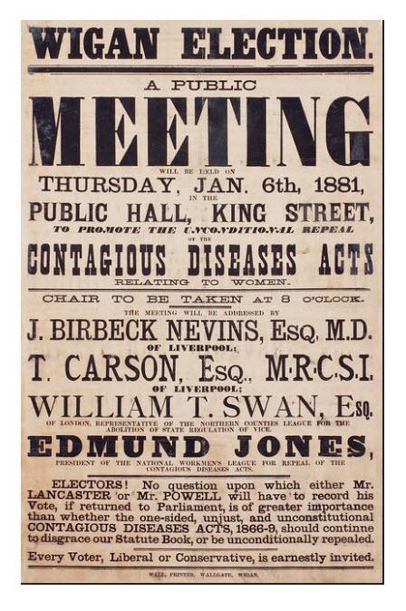 Wigan Public Hal Meeting - 1881