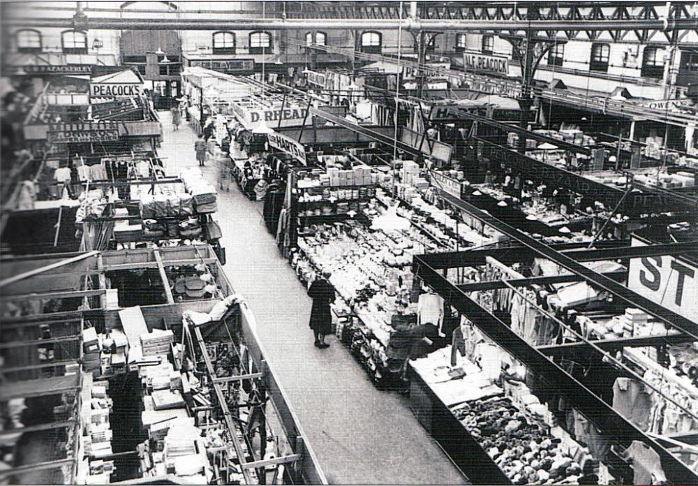 Interior of the Market Hall. c.1950's/60's?