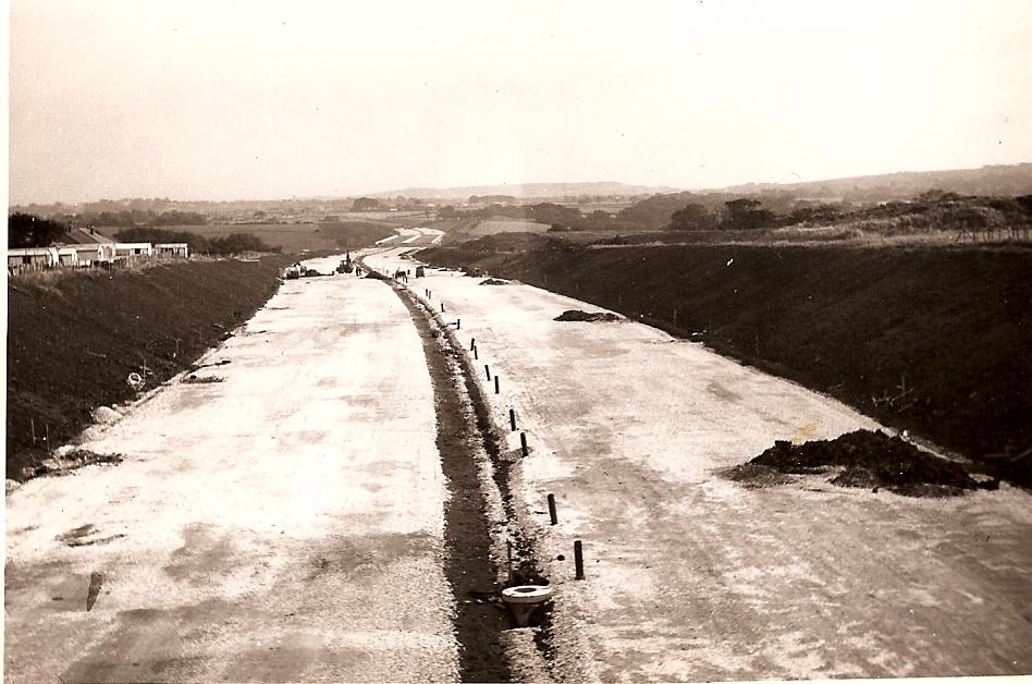 M6 motorway being built through Shevington 1961