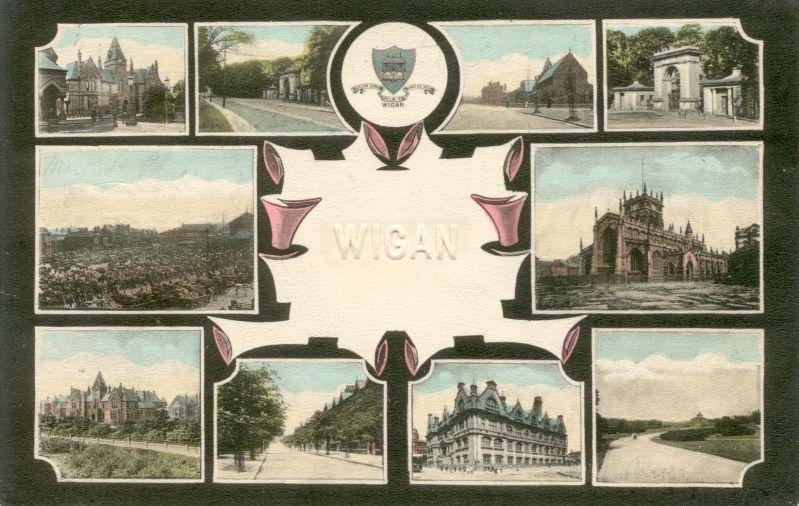 Wigan postcard. 1907.