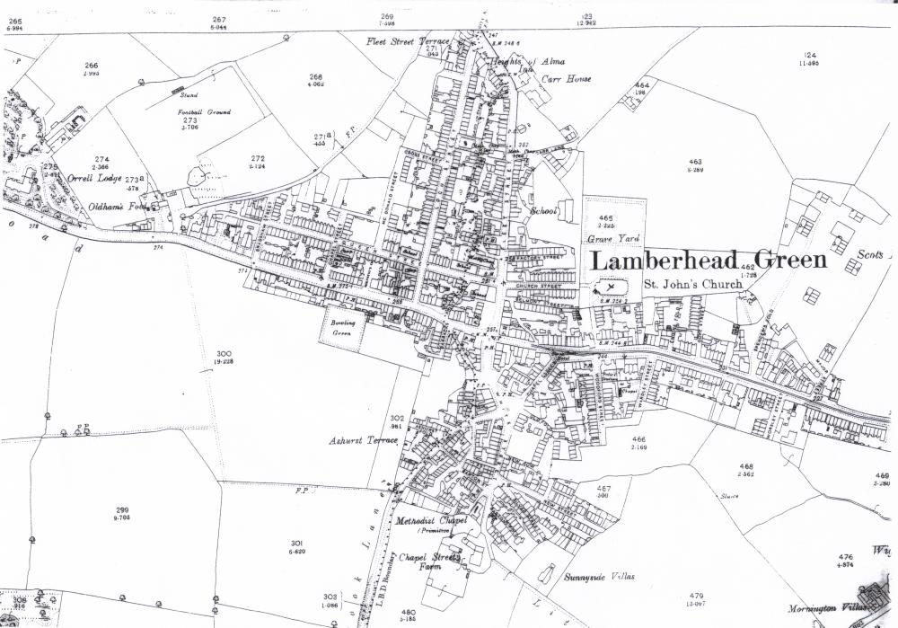map of old lommera green