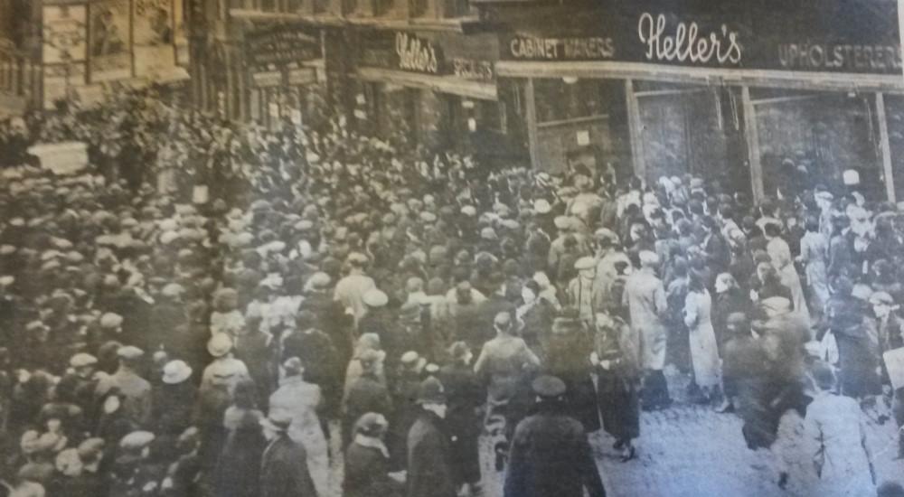 Opening of Hellers Furniture Store 1930's