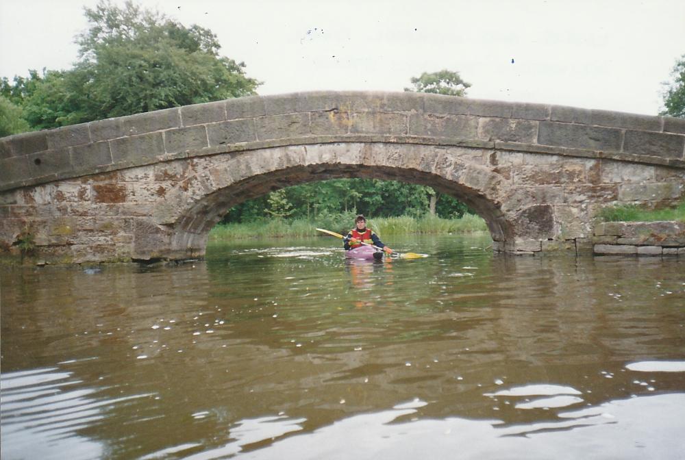 Wigan rowing club bridge at Haigh June 95