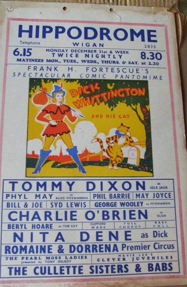 Dick Whittington Panto. poster 1951 or  1956?