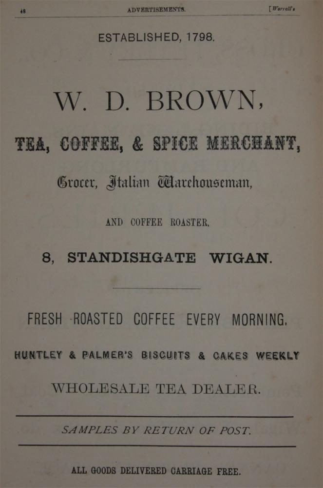 W.D.BROWN 1876