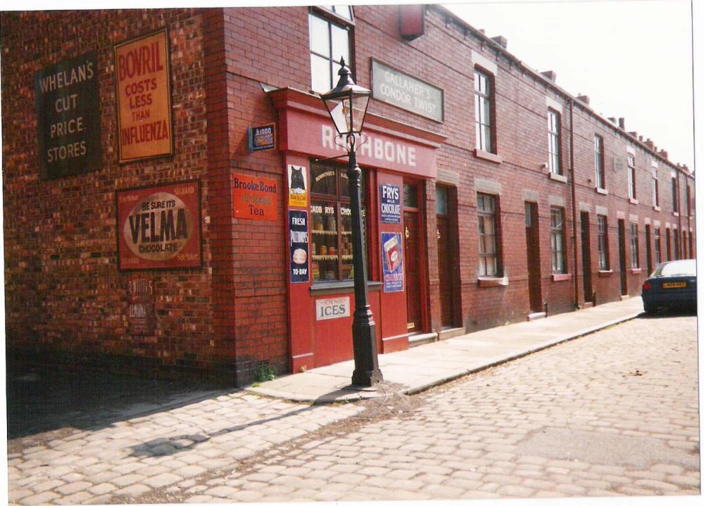 Ince streets during filming of the 1930s drama "Liam".