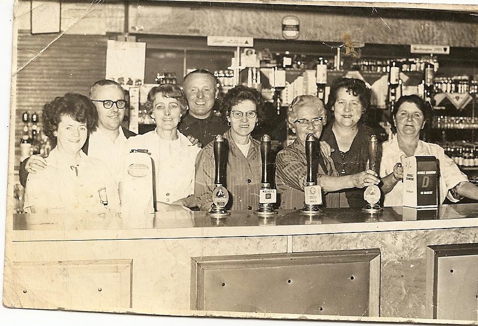 Bar Staff, St Cuthberts 1960's?