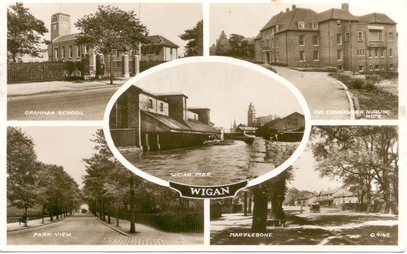 Wigan postcard. 1961.