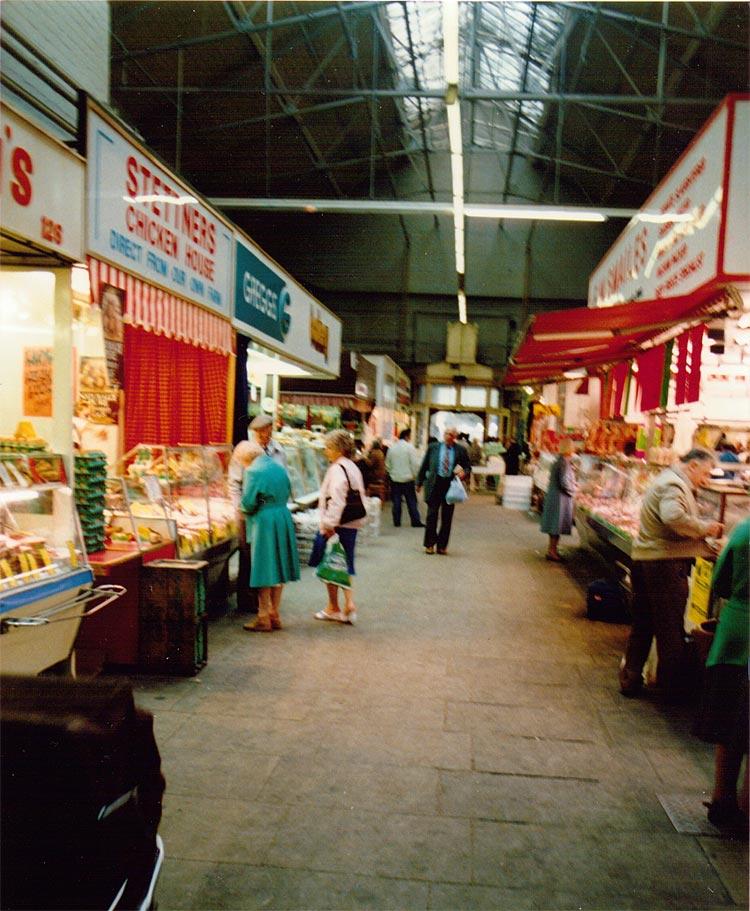 Inside Wigan Market Hall