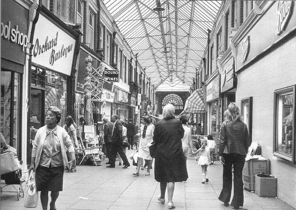 Scene from Makinson Arcade 1970s