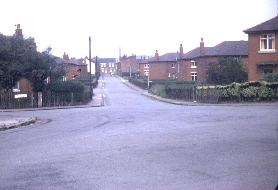 Westwood Lane, Lower Ince, looking towards Hilton Street and Warrington Road 1973.