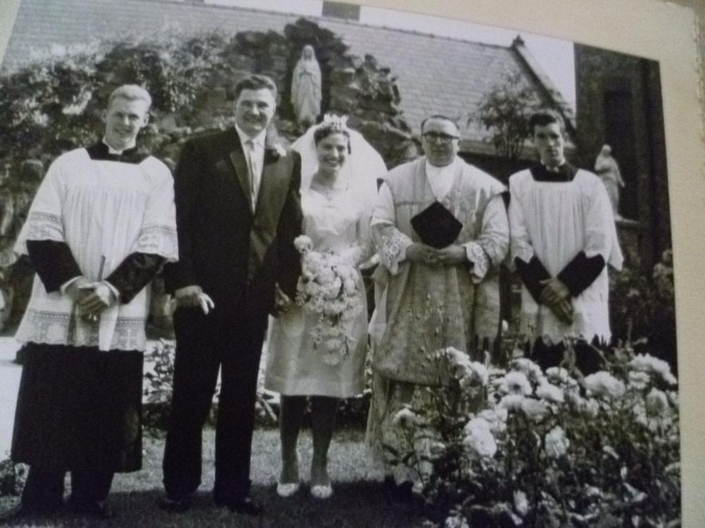 Taken after our marriage, 2nd September,1961. 