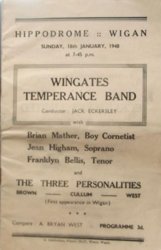 Programme 1948. Wingates Band