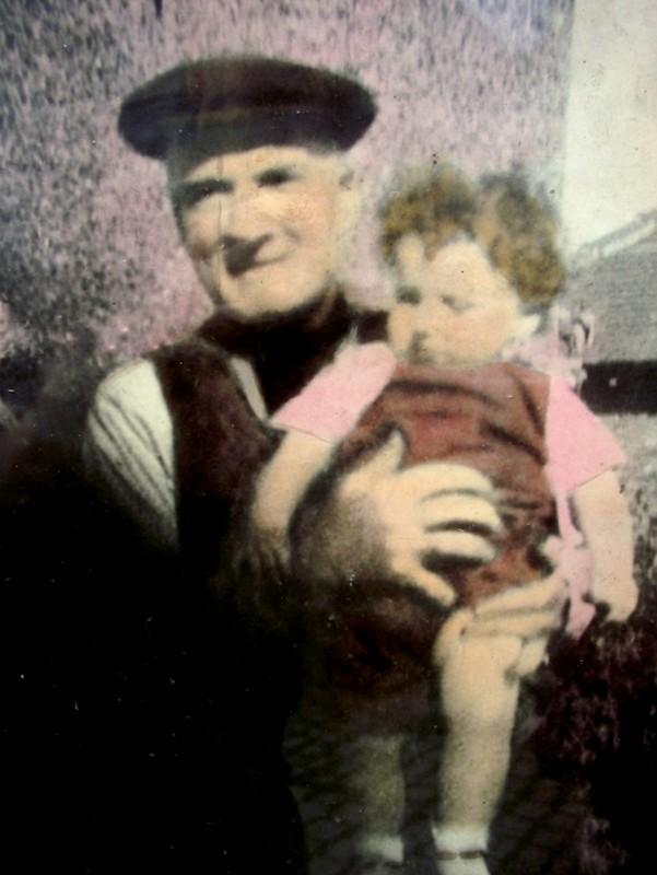 Henry Crook with his granddaughter Veronica Scott