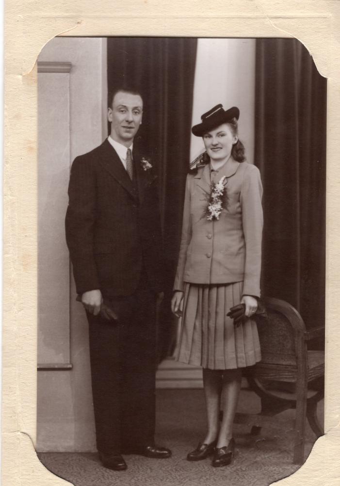 Tom and May Croasdale wedding 14/2/1945