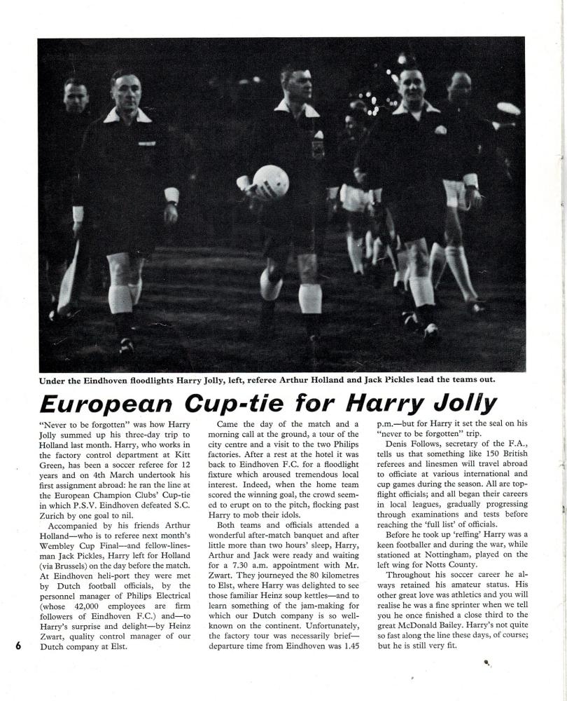 HARRY JOLLEY Soccer Referee