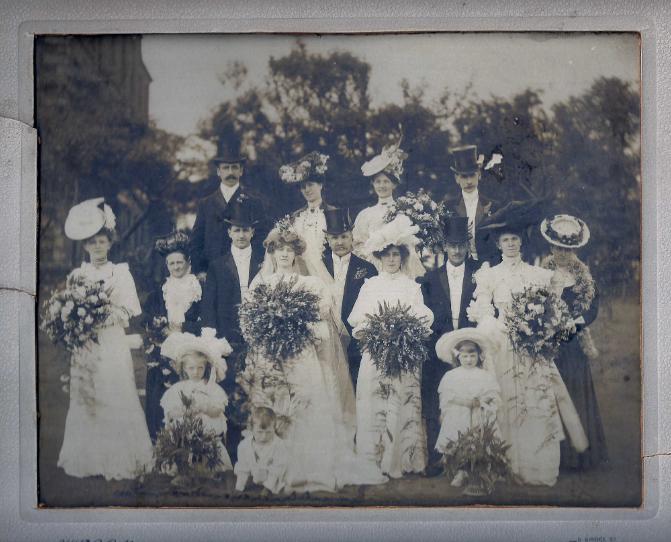 Harold Milner and Lilian Kay Watson's 1906 wedding